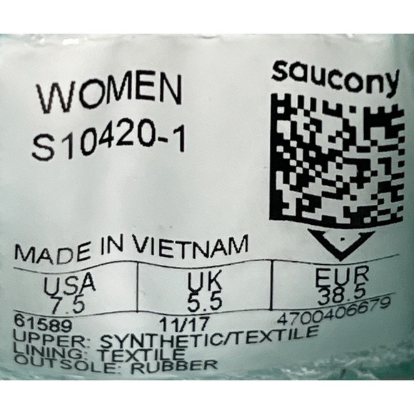 Saucony Cohesion 11 White Blue Green Running Shoes S10420-1 Women Size 7.5 - Picture 10 of 10